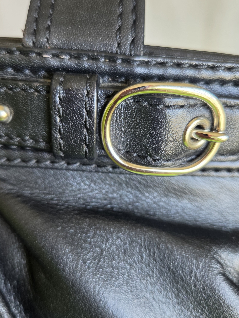 Coach Garnet Pleated Leather Satchel - Picture 6 of 12